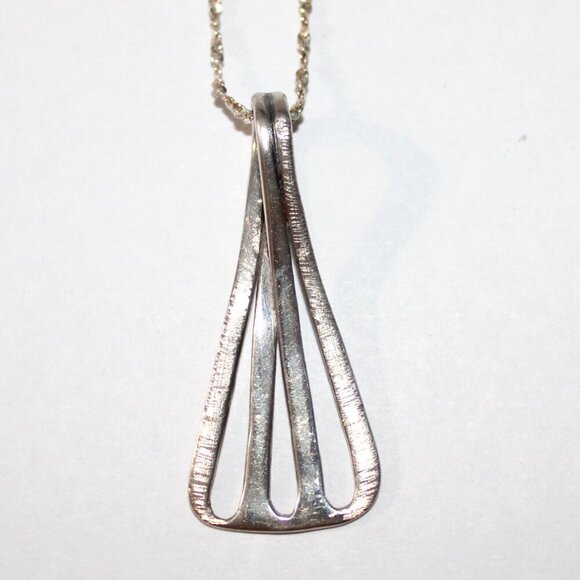 Jewelry - Sterling Silver Abstract Open Work Necklace